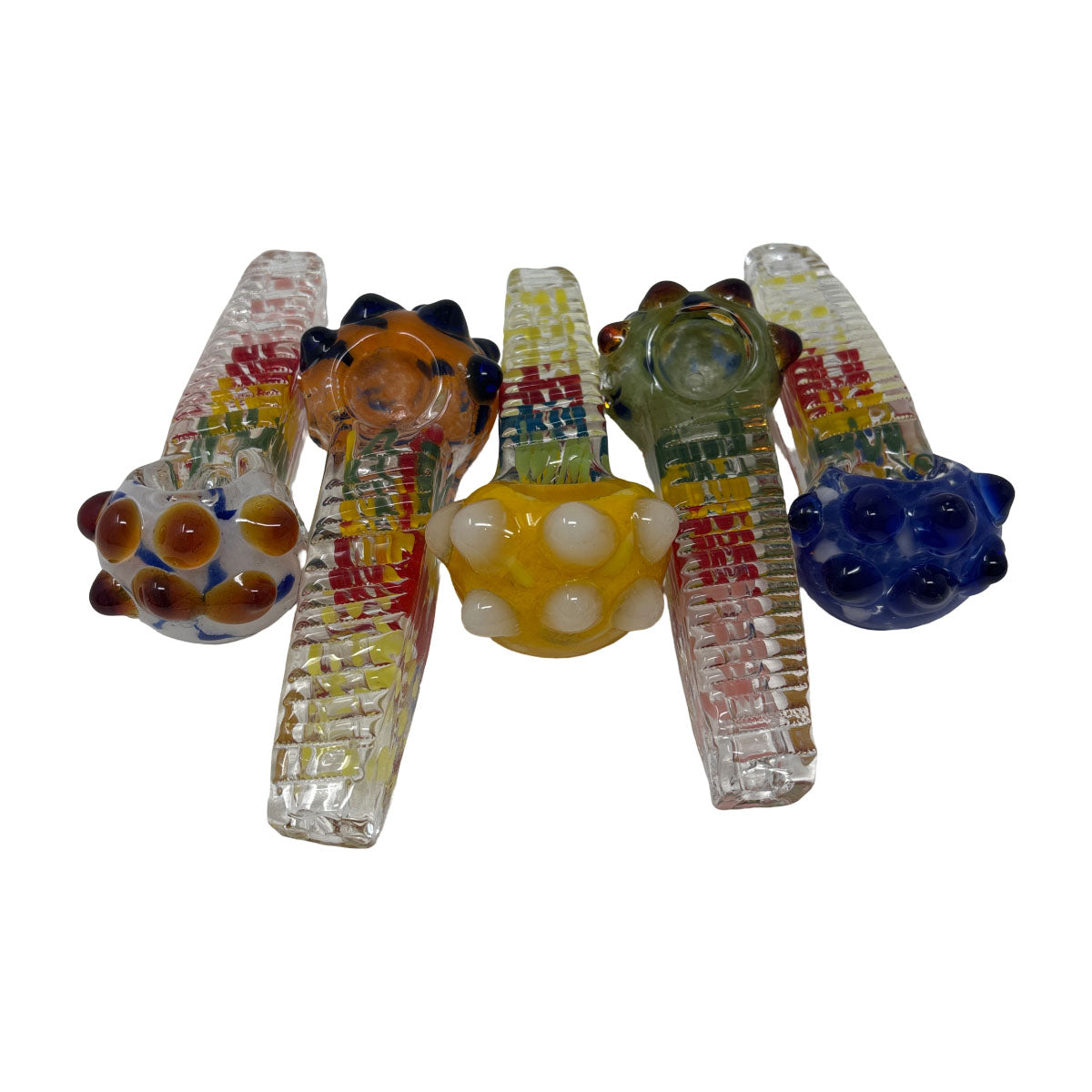 Glass 4in Hand Pipe - Style HP66- Bag of 5