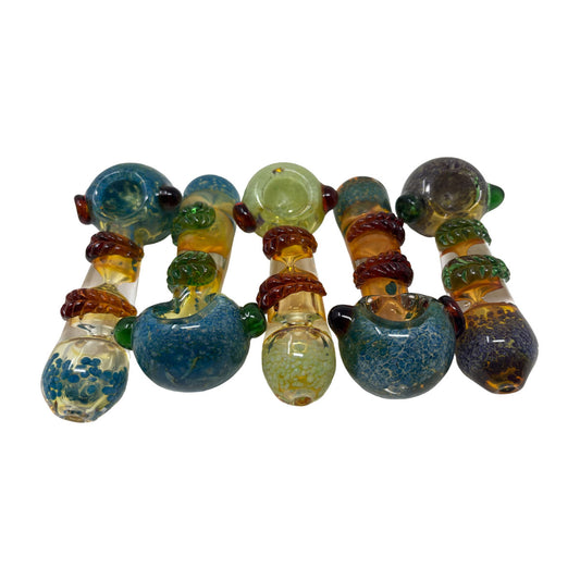 Glass 4in Hand Pipe - Style HP82 - Bag of 2