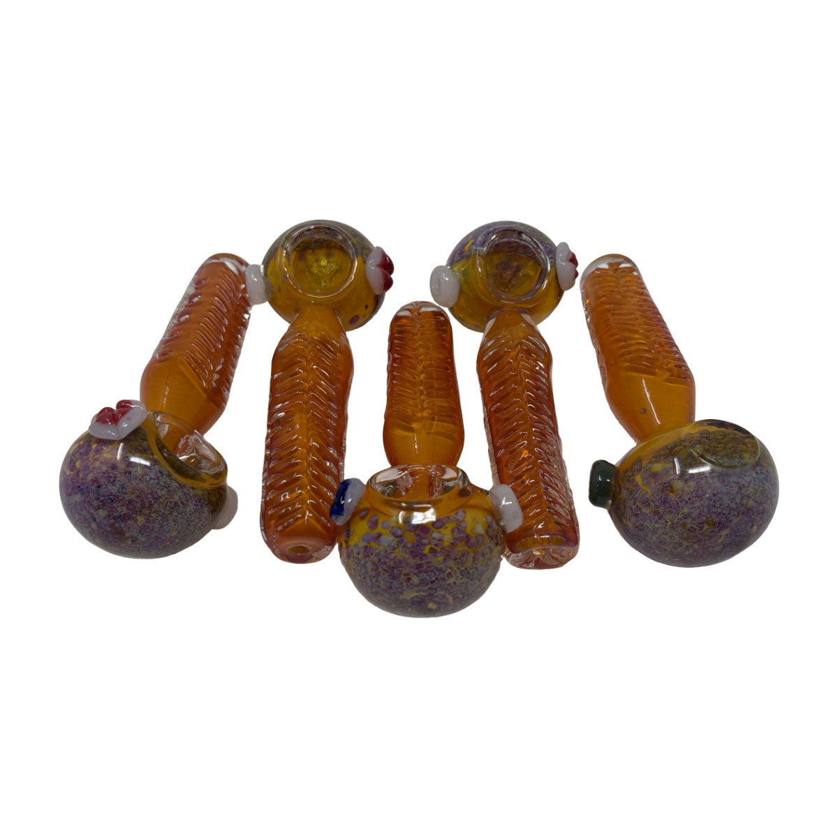 Glass 4in Hand Pipe - Style HP89- Bag of 2