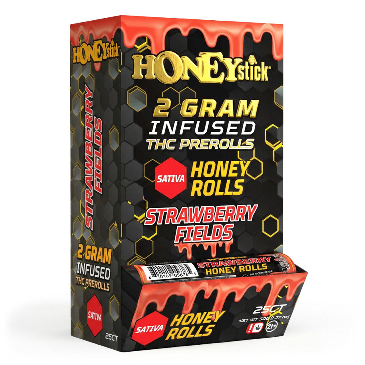 Honey Rolls 2 Gram THCA Infused Pre-Rolls by Honeystick