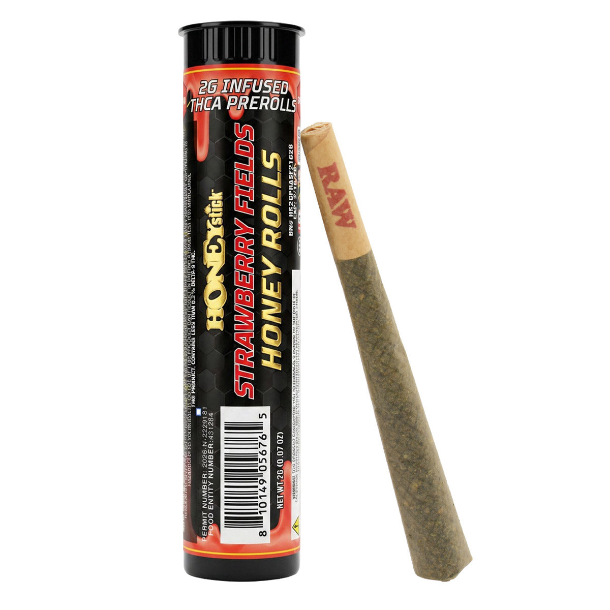 Honey Rolls 2 Gram THC Infused Pre-Rolls by Honeystick