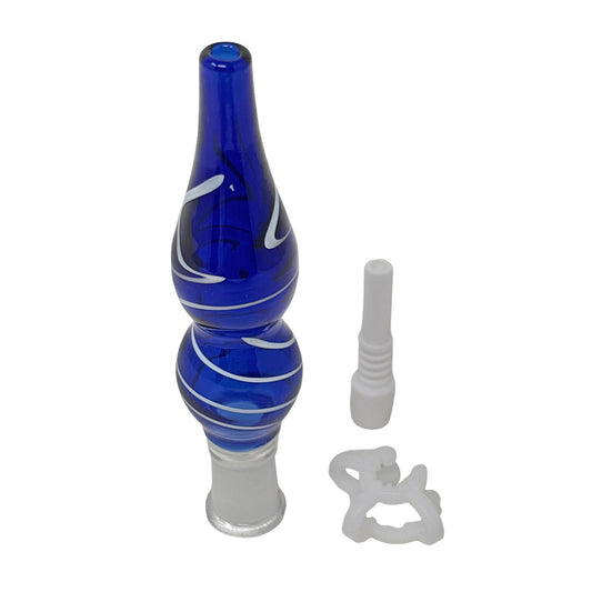 Glass Nectar Straw - 10MM w/ Ceramic Tip - Bag of 15