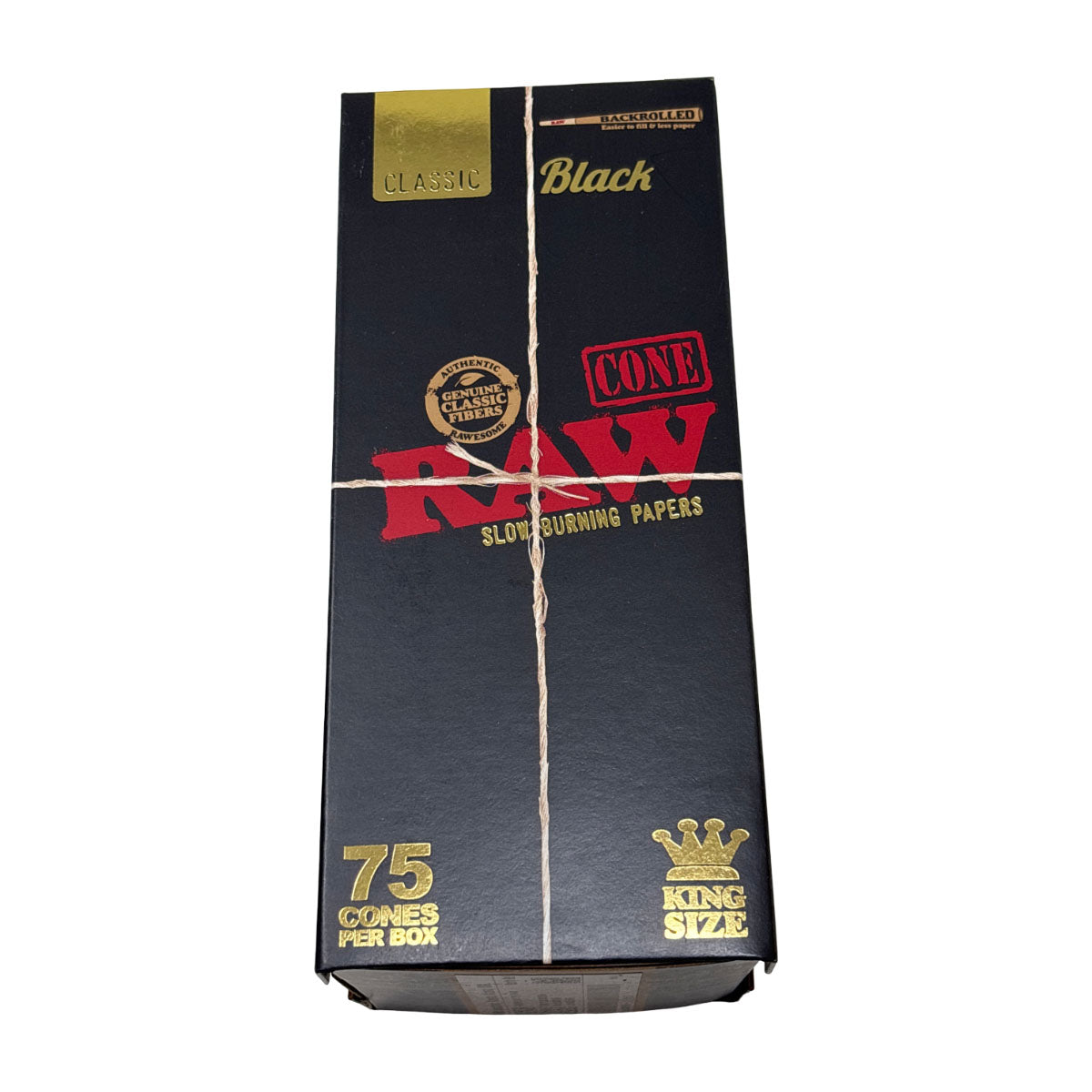 RAW Cones 75 Pack - Black King Size Slim