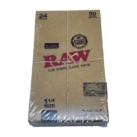 RAW Papers - 1 1/4 Classic - Box of 24