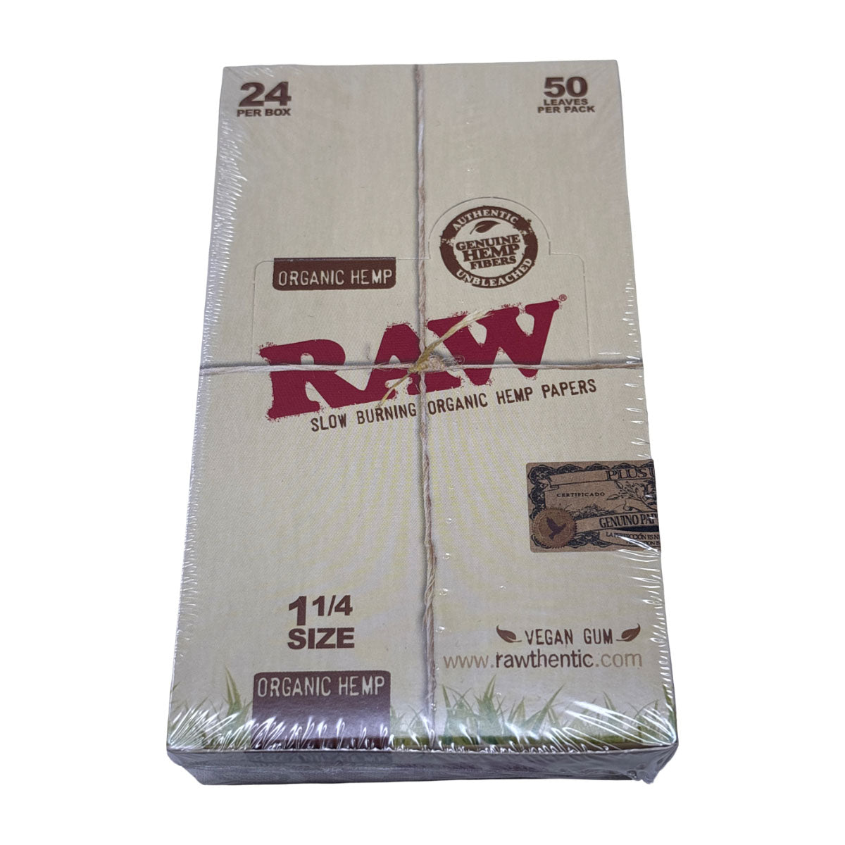 RAW Papers - Organic 1 1/4th Size - Box of 24