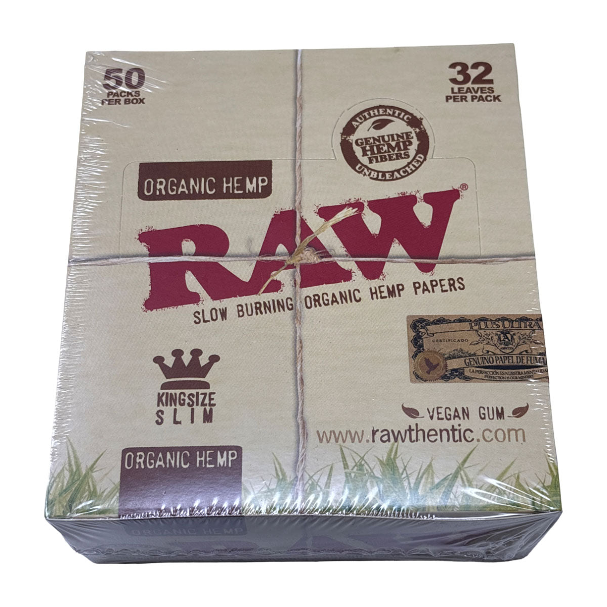 RAW Papers - Organic King Size Slim - Box of 50
