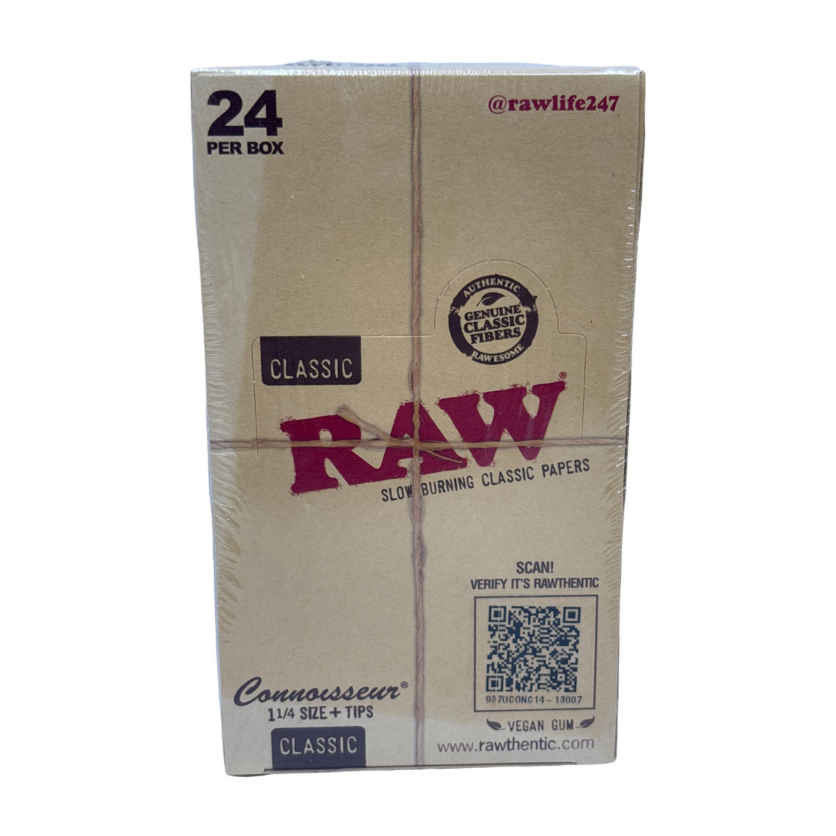 RAW Papers - Connoisseur 1 1/4 Size - Box of 24