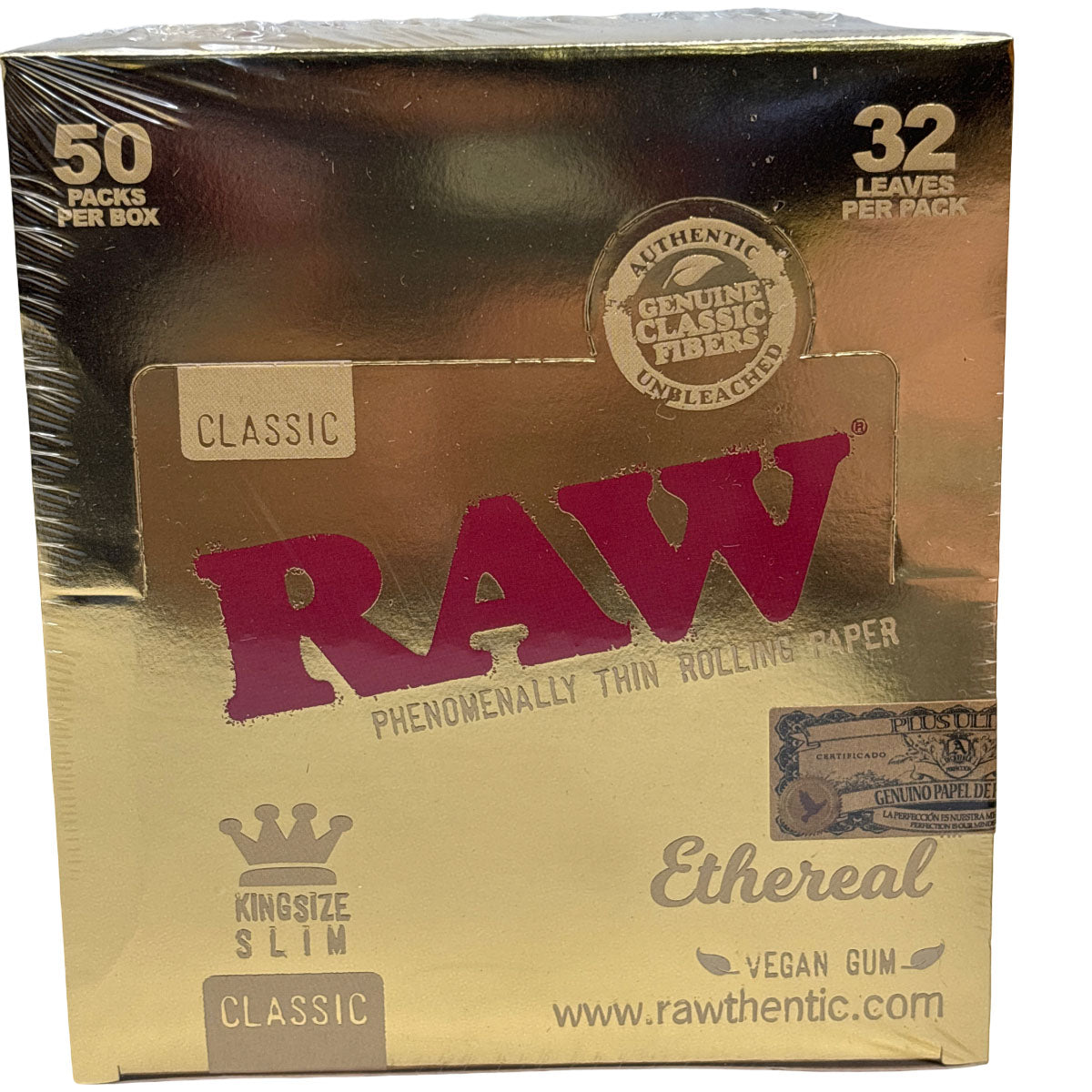 RAW Papers - Ethereal King Size Slim - Box of 50