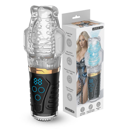 Bionic Eve Automatic Male Stroker - Clear / Black
