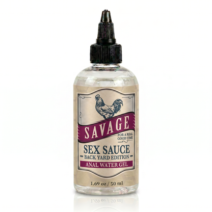 Savage Sex Sauce Thick - Backyard Edition Water Anal Gel (2oz/4oz/8oz)