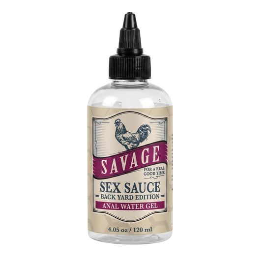 Savage Sex Sauce Thick - Backyard Edition Water Anal Gel (2oz/4oz/8oz)