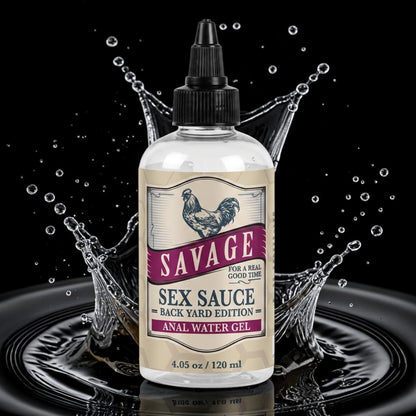 Savage Sex Sauce - Backyard Edition Water Anal Gel (2oz/4oz/8oz)