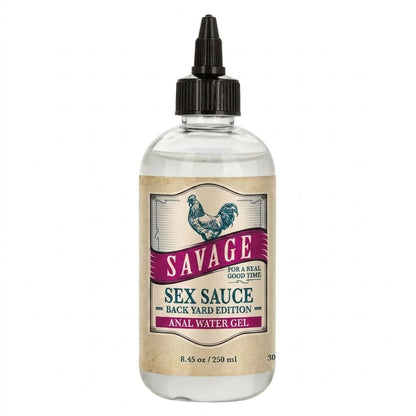 Savage Sex Sauce Thick - Backyard Edition Water Anal Gel (2oz/4oz/8oz)