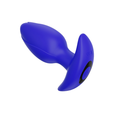 Sparkle Max Vibrating Butt Plug - Purple