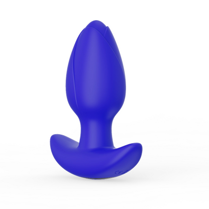 Sparkle Max Vibrating Butt Plug - Purple