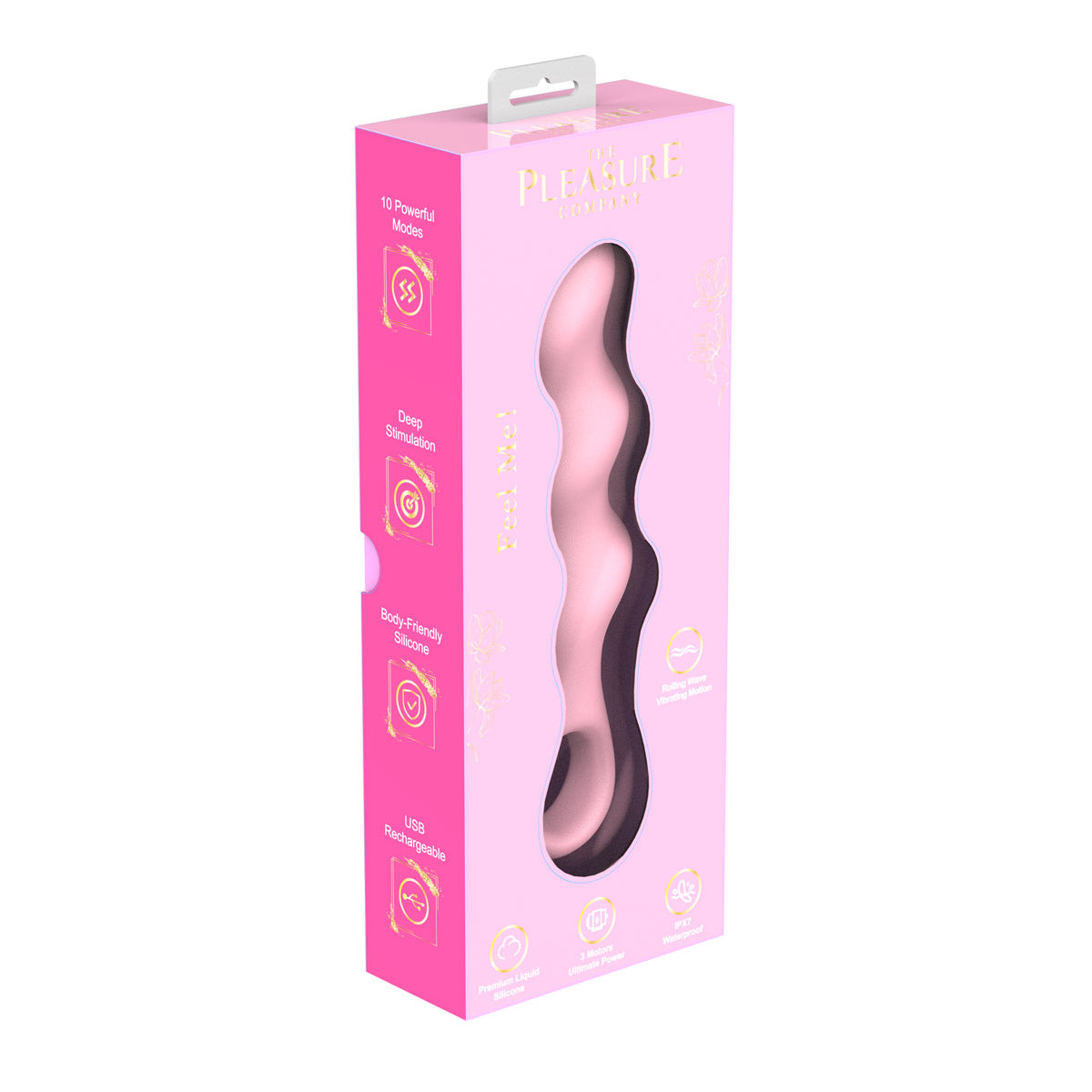 Feel Me! Wave Wand Vibrator-Pink