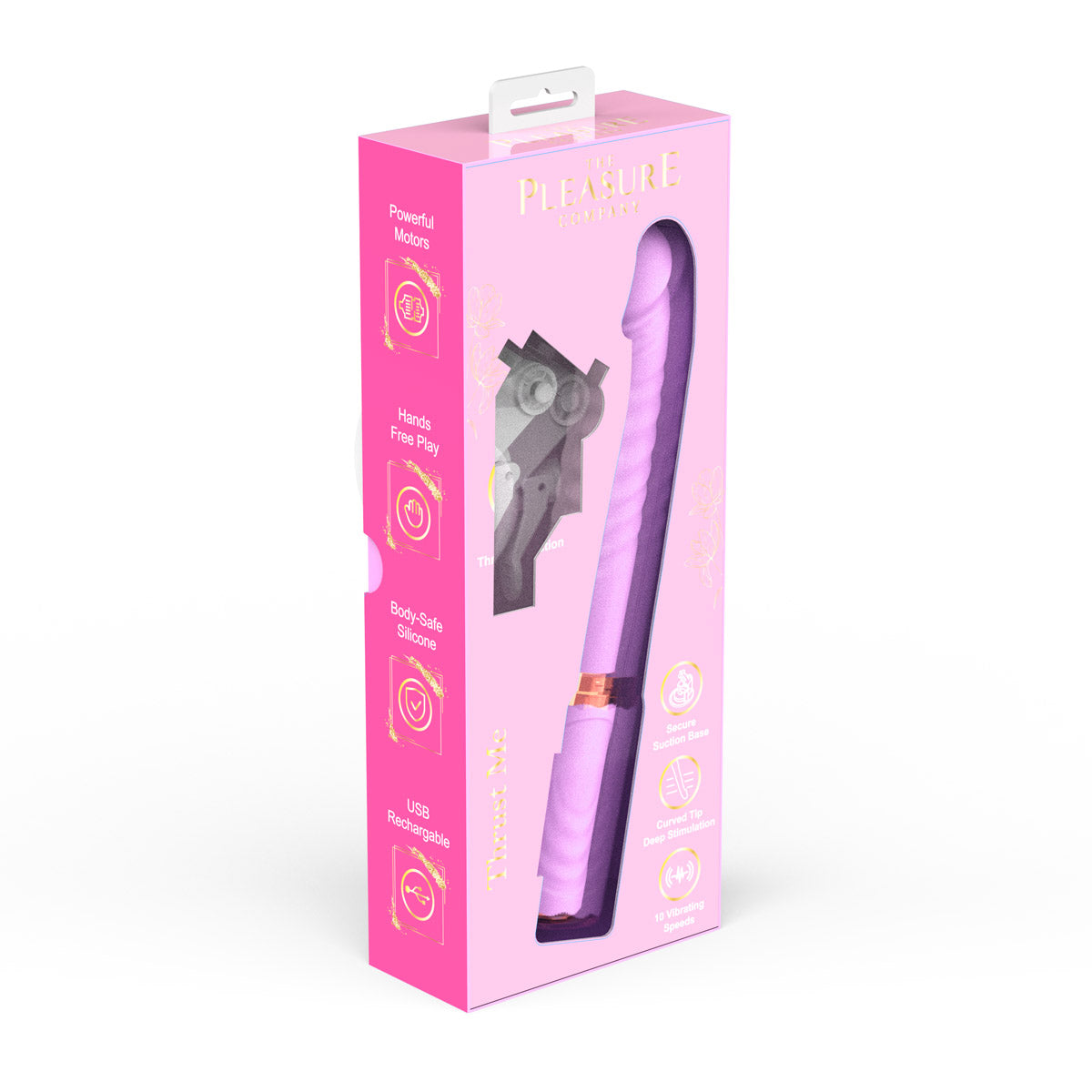 Thrust Me Thrusting Wand Vibrator-Pink