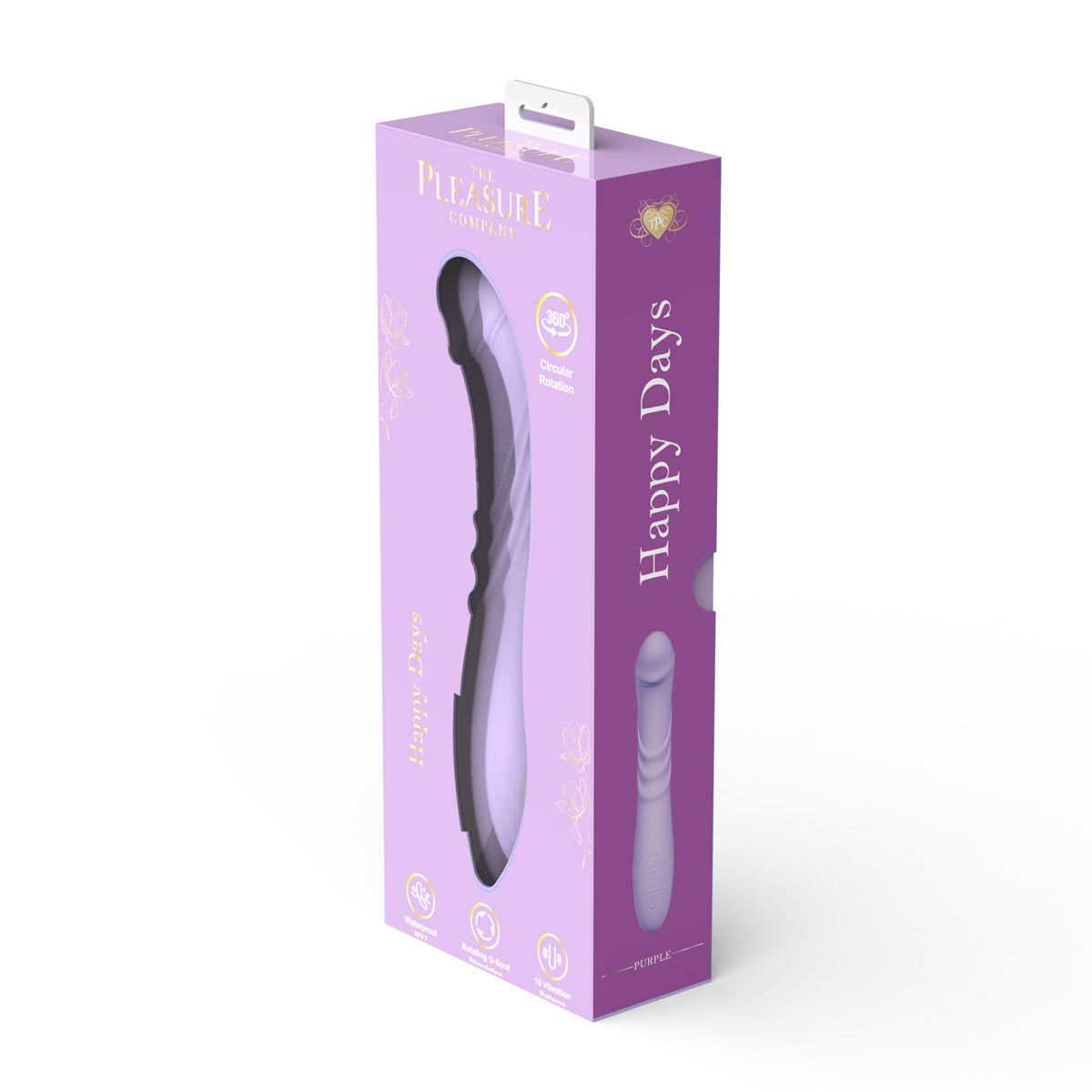 Happy Days Rotating Vibrator - Purple