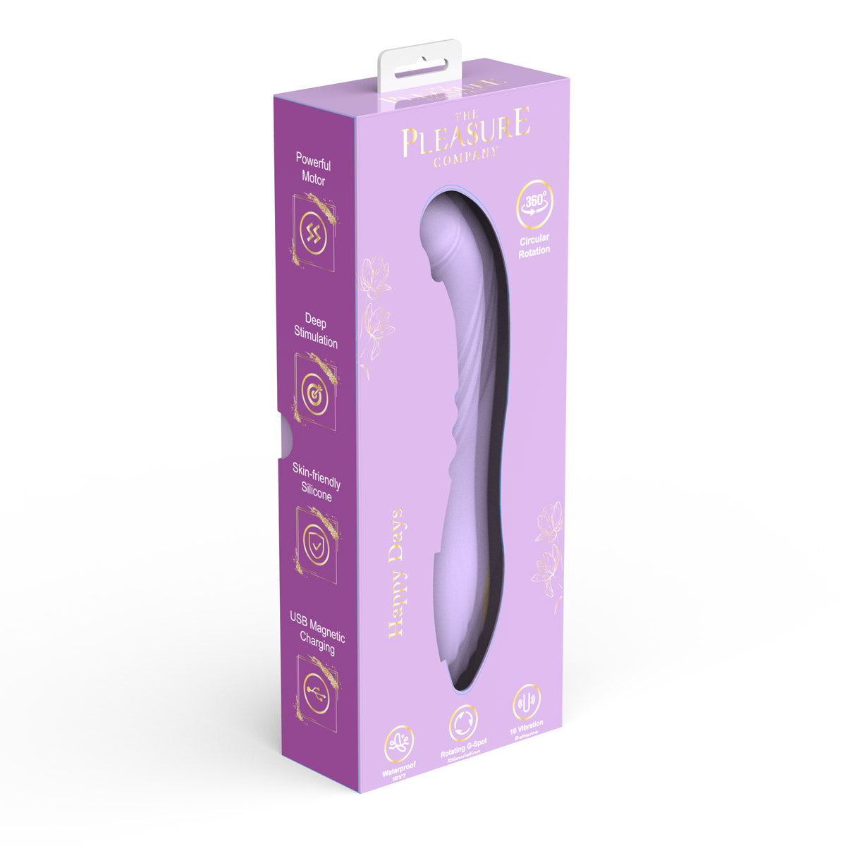 Happy Days Rotating Vibrator - Purple