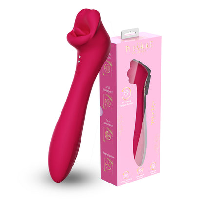 Tyler Lips Kissy Vibrator - Red