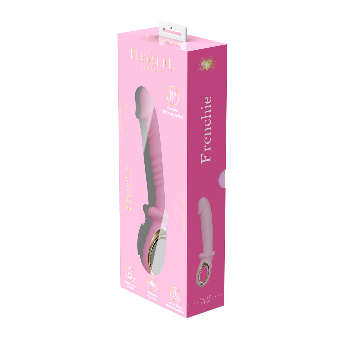 Frenchie Thrusting Wand Vibrator-Dark Pink
