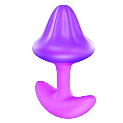 Sparkle Shroom 10-Speed Waterproof Vibrating Anal Plug – Purple