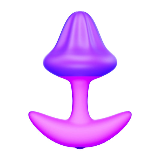 Sparkle Shroom 10-Speed Waterproof Vibrating Anal Plug – Purple