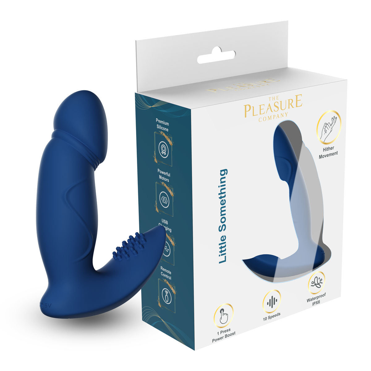 Little Something. Anal Vibe Remote Control-Dark blue