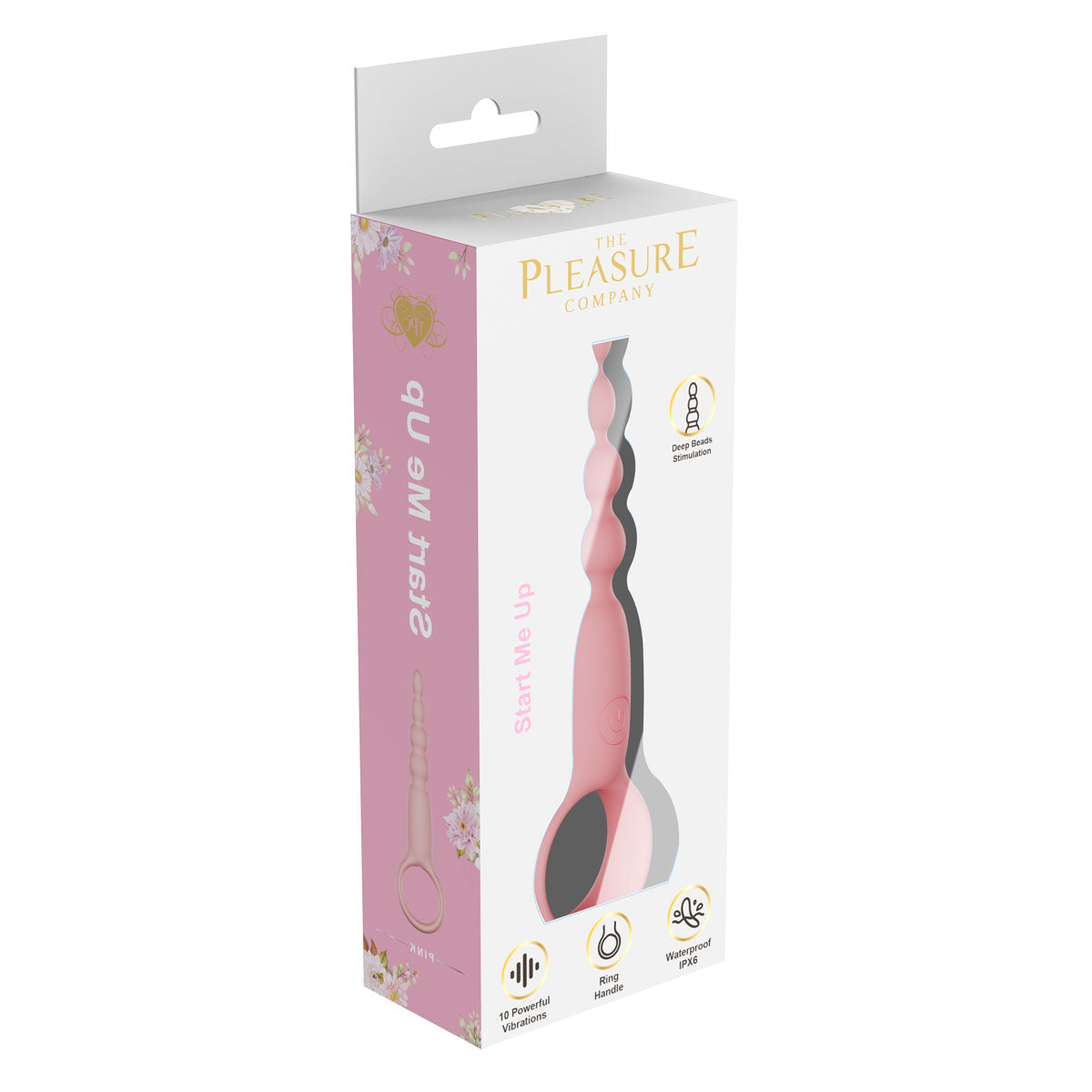 Start Me Up. Vibrating Butt Plug-Pink
