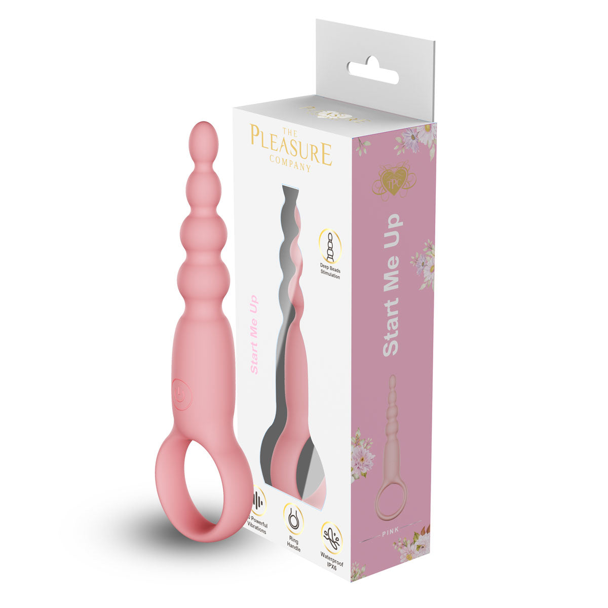 Start Me Up. Vibrating Butt Plug-Pink