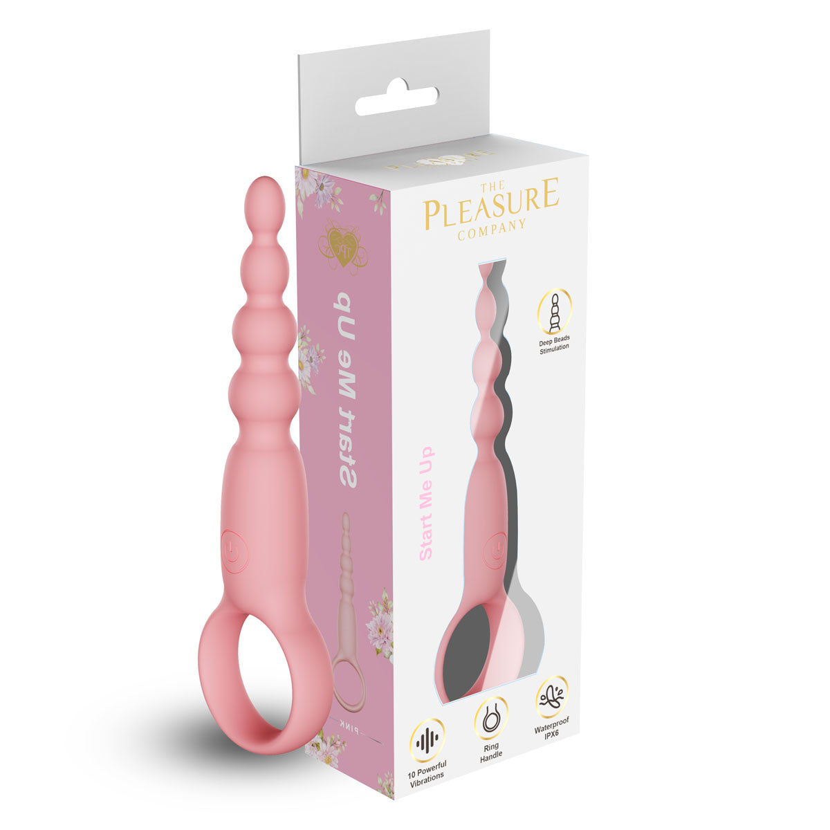 Start Me Up. Vibrating Butt Plug-Pink