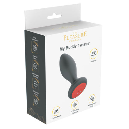 My Buddy - Twister Anal Plug Vibrator-Black