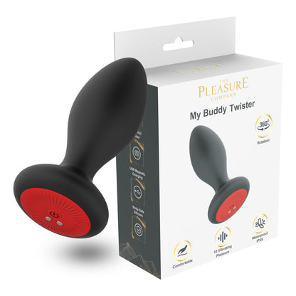 My Buddy - Twister Anal Plug Vibrator-Black