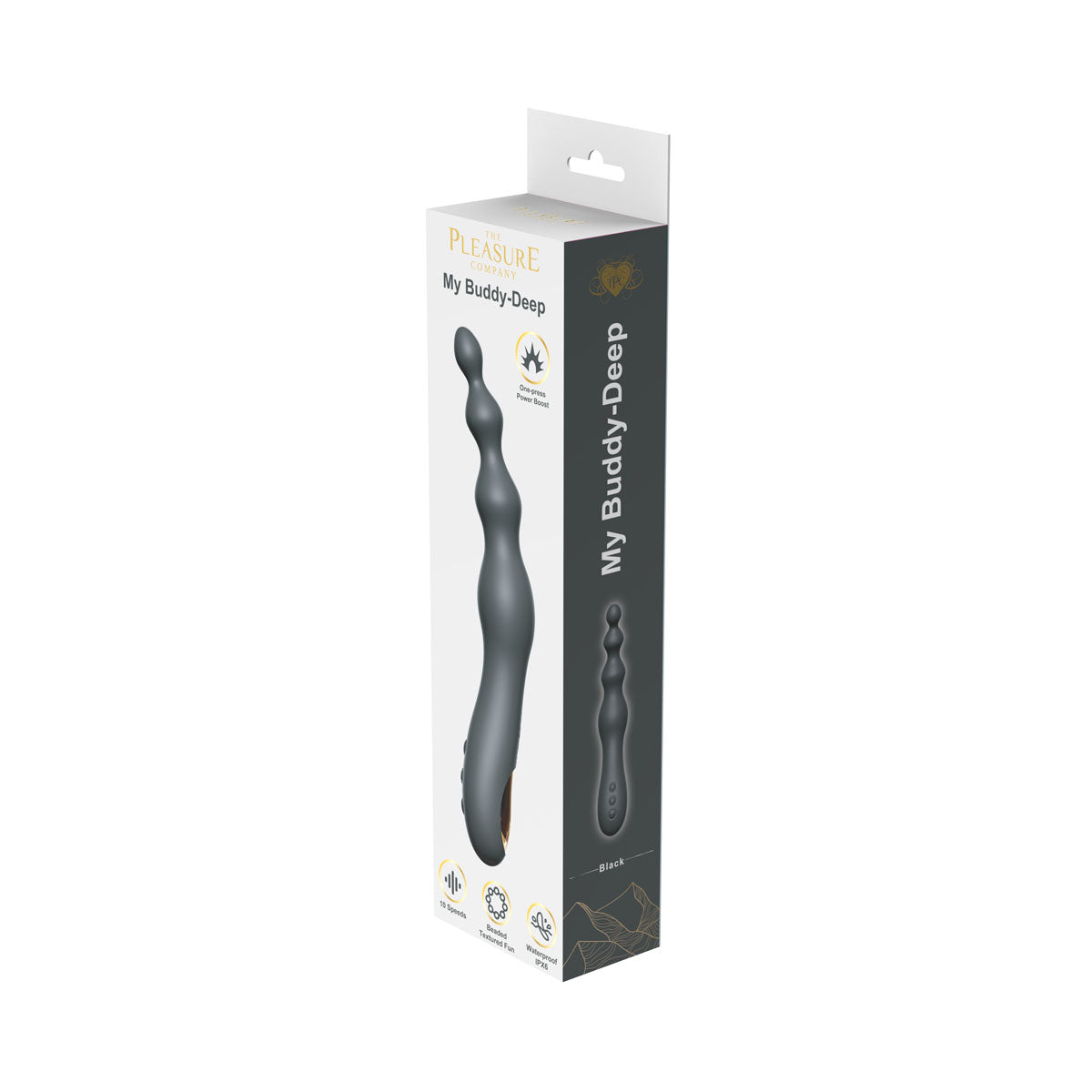 My Buddy - Deep Butt Plug Vibe-Black