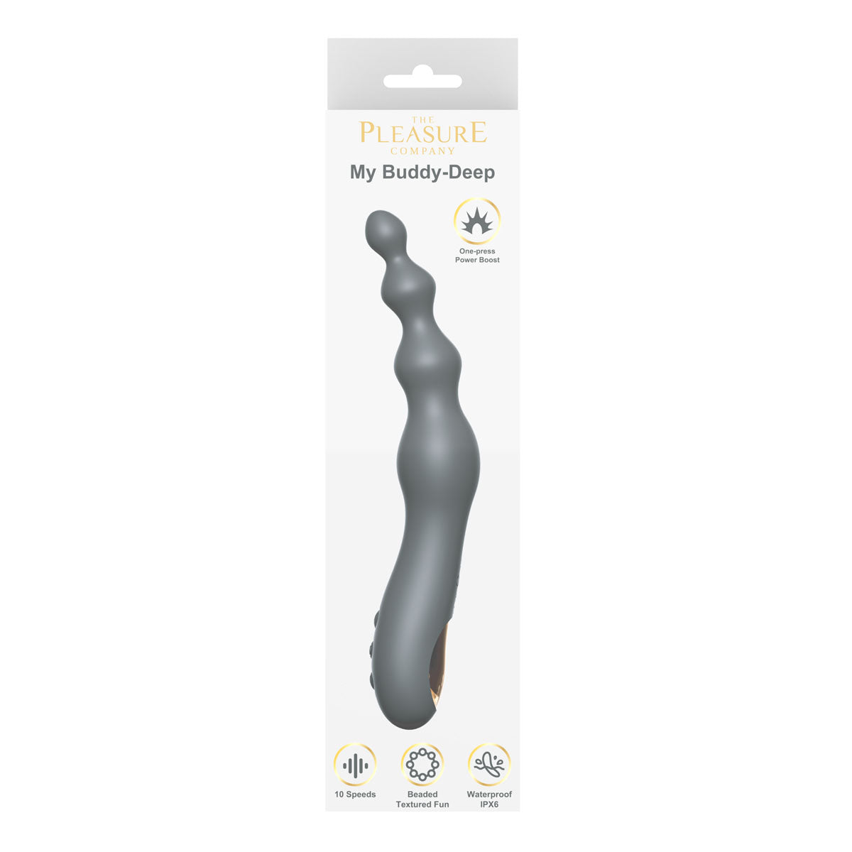 My Buddy - Deep Butt Plug Vibe-Black