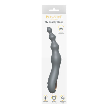 My Buddy - Deep Butt Plug Vibe-Black