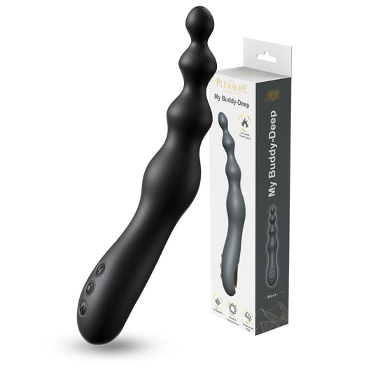 My Buddy - Deep Butt Plug Vibe-Black