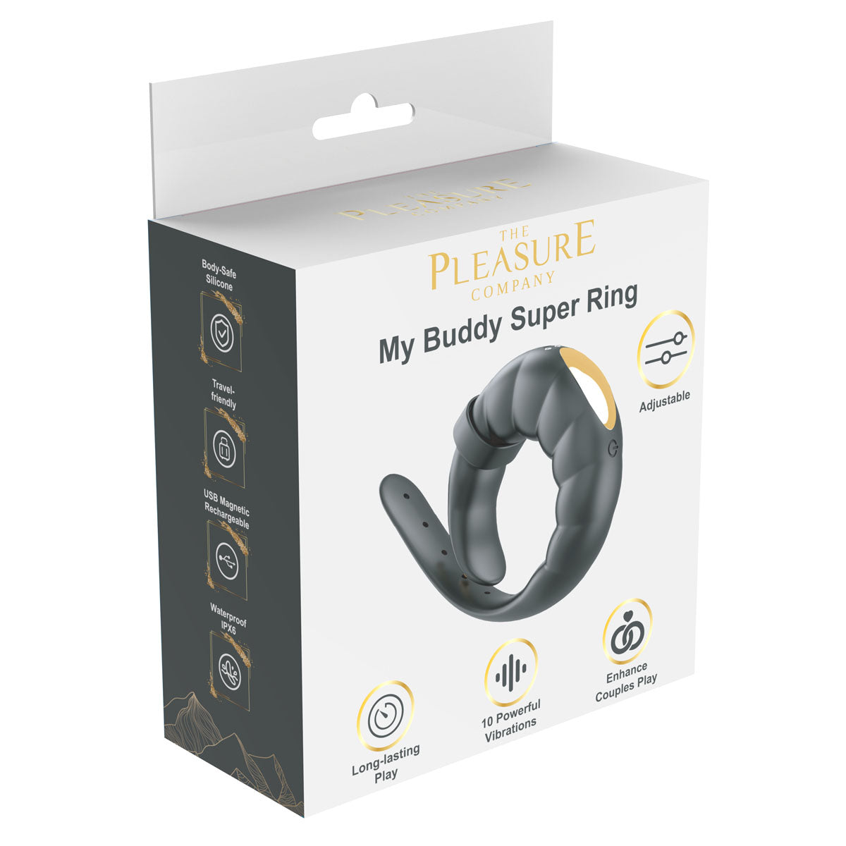 My Buddy - Super ring Penis Ring-Black