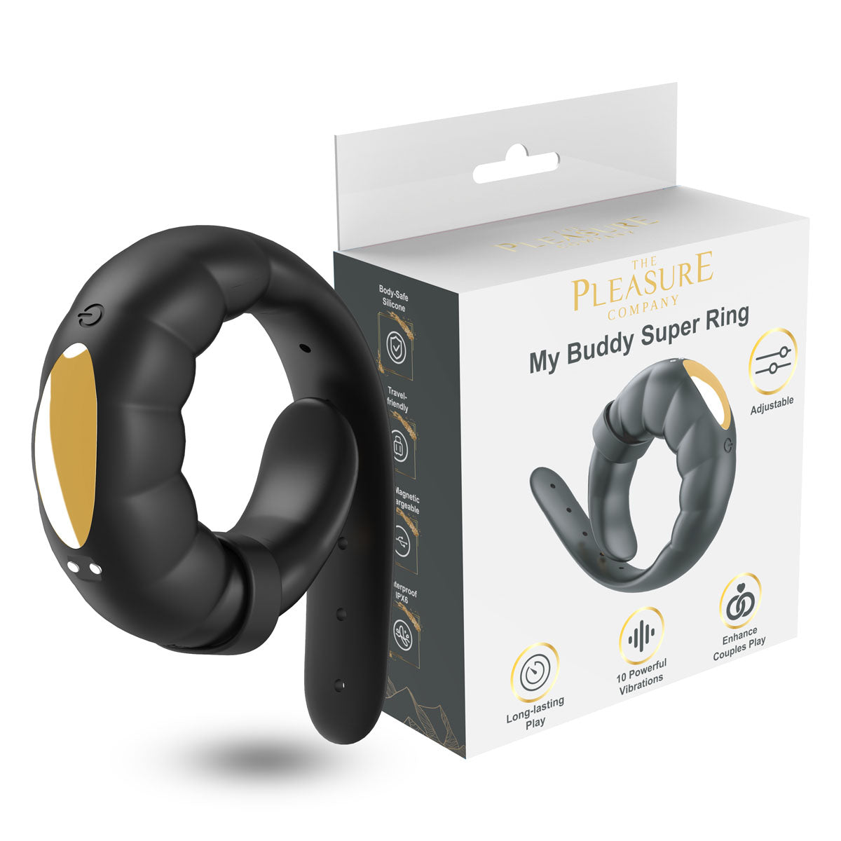 My Buddy - Super ring Penis Ring-Black