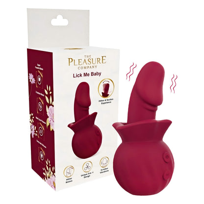 Lick Me Baby-Rose Vibe with Tongue Flicker-Red