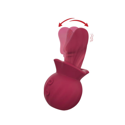 Lick Me Baby-Rose Vibe with Tongue Flicker-Red