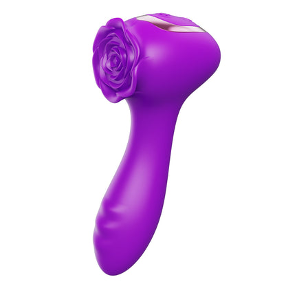 Rose Me Tender Dual Stimulator-Purple