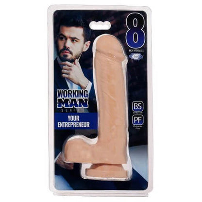 CLOUD 9 WORKING MAN 8" DILDO W/ BALLS and SUCTION BASE