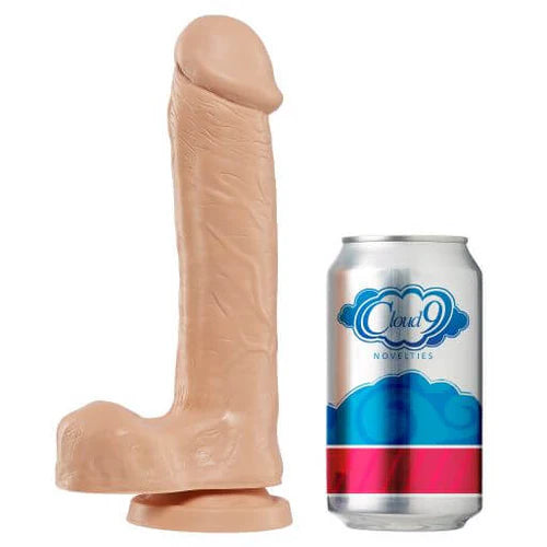 CLOUD 9 WORKING MAN 8" DILDO W/ BALLS and SUCTION BASE