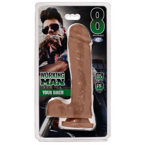 CLOUD 9 WORKING MAN 8" DILDO W/ BALLS and SUCTION BASE