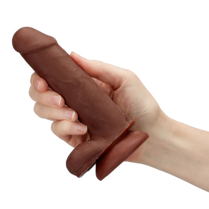 CLOUD 9 DUAL DENSITY REALISTIC DILDO  6" W/ BALLS
