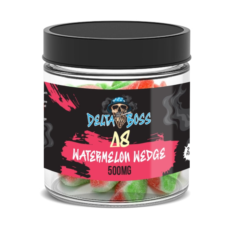 Delta Boss D8 Gummies 500mg - Watermelon Wedge