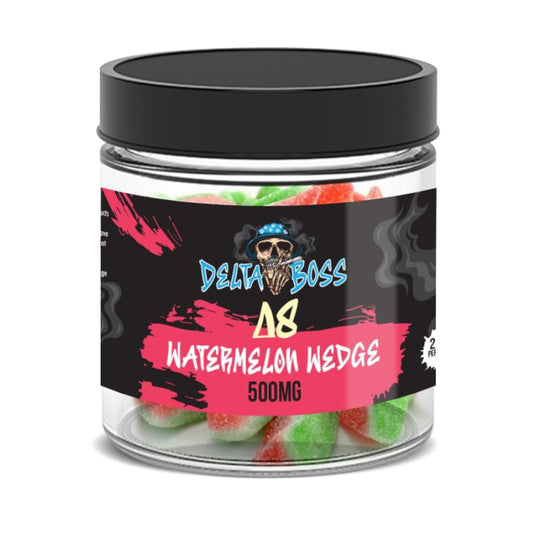 Delta Boss D8 Gummies 500mg - Watermelon Wedge
