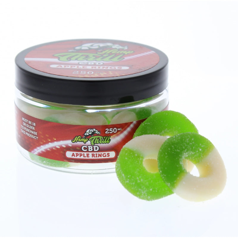 Hemp Thrill Gummy 250mg - Apple Rings