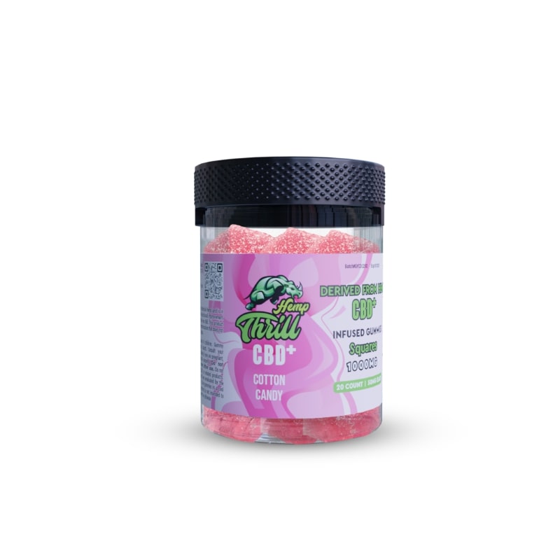 Hemp Thrill Gummies 1000mg - Cotton Candy